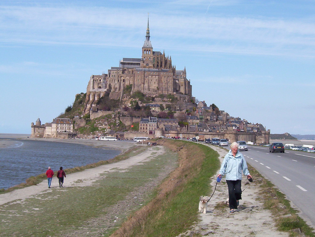 Mont Saint Michel. Vue d'ensemble depuis la digue Francisco Gonzalez