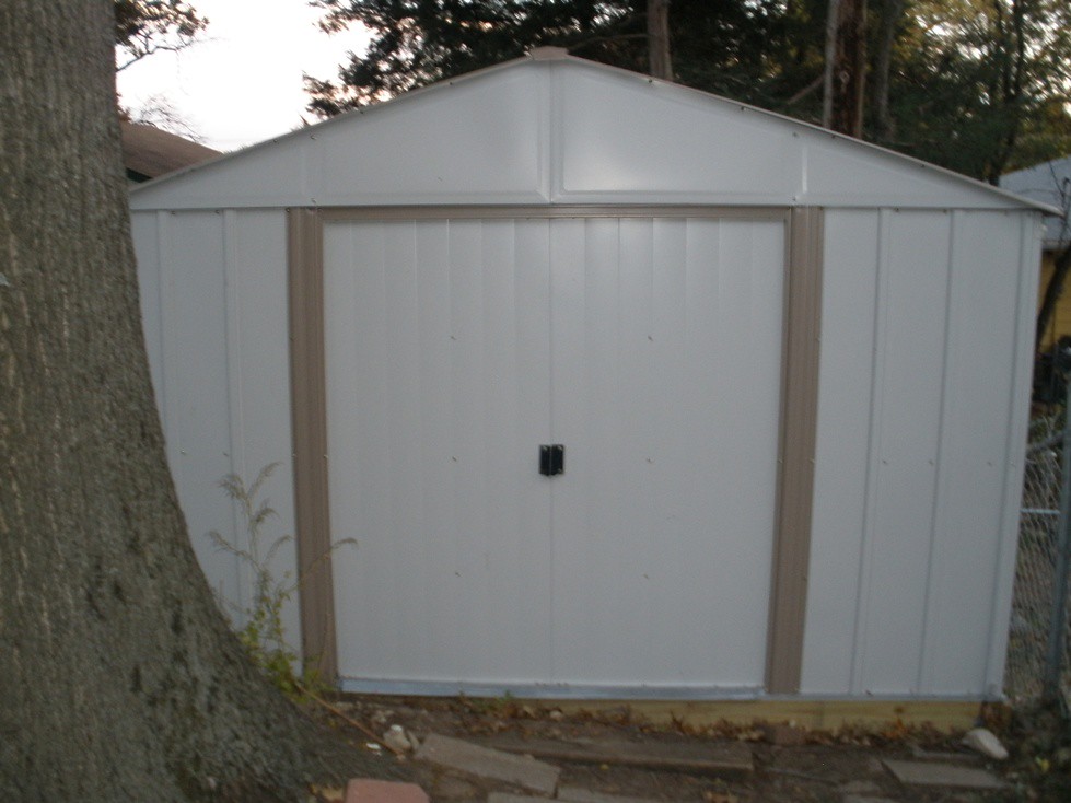 Arrow 10x10 Metal Shed Complete (Finally) Mike Leavenworth Flickr