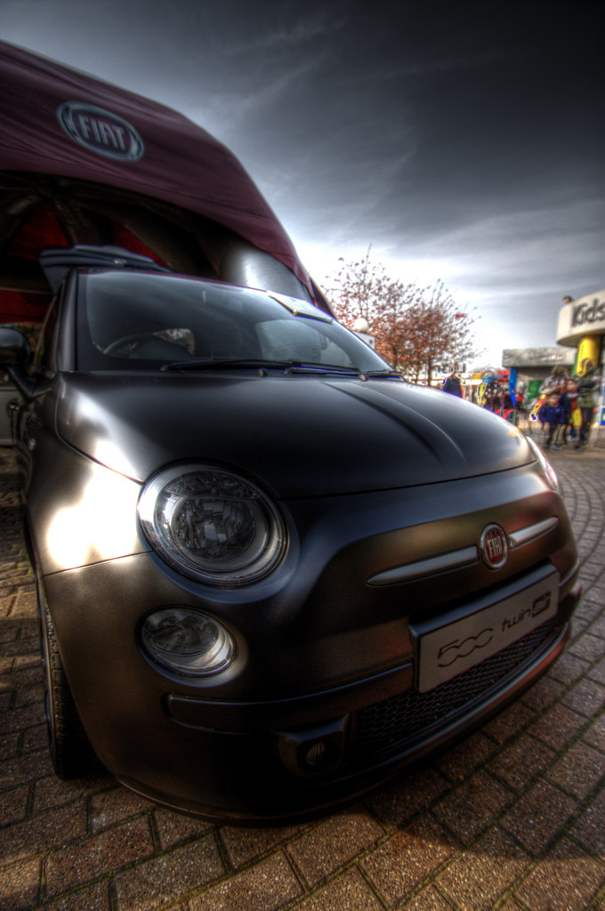 The most macho Best paint job on a fiat 500 I've ever seen… Matt