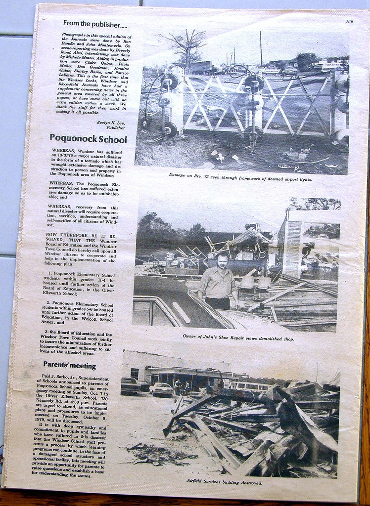1979 TORNADO WINDSOR LOCKS JOURNAL 17 FROM THE CHET PO… Flickr