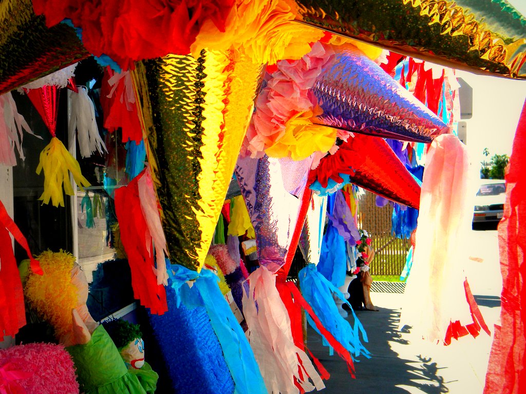 Pinatas Row of pinatas displayed in front of store on E. C… Flickr