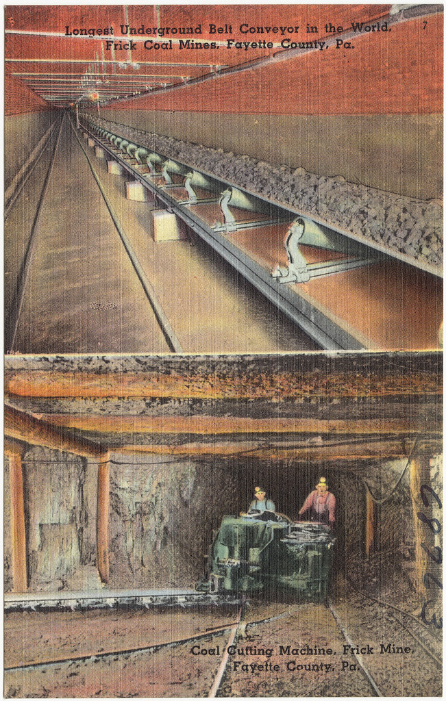 Longest underground belt conveyor in the world, Frick Coal… Flickr