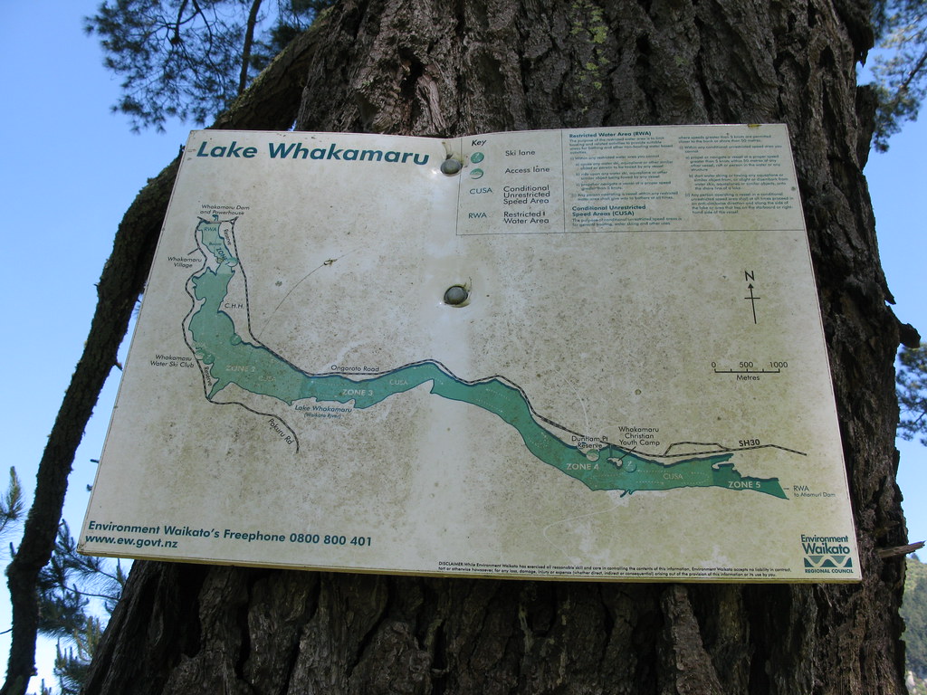 Map of Lake Whakamaru Bicycle Network Flickr