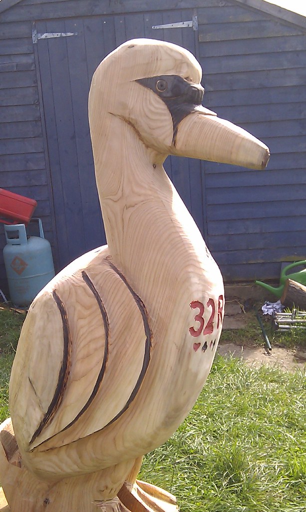 Swansea_City_AFC_Swan_Mascot_Chainsaw_Carving_009 DerwyddJ… Flickr