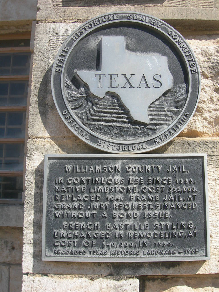 (Old) Williamson County Jail Marker Texas Jimmy Emerson