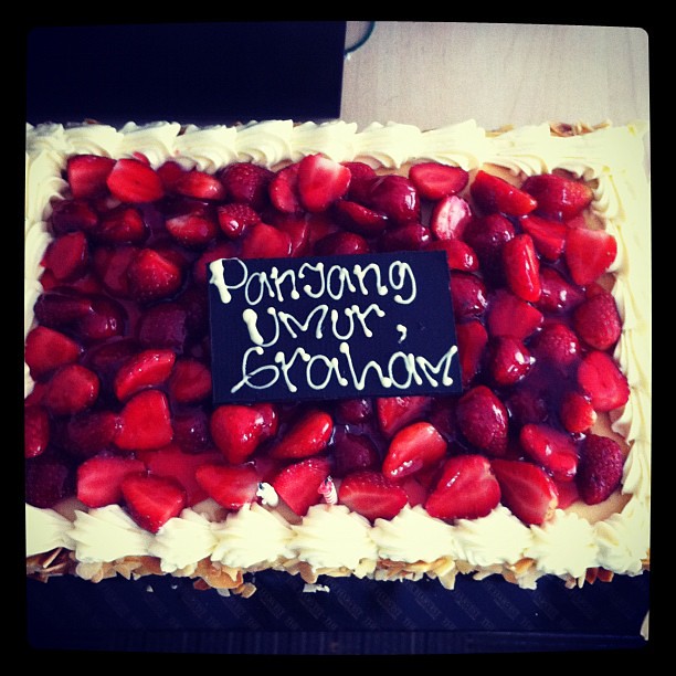 Surprise birthday cake from my wegoID team. Thank you! Flickr