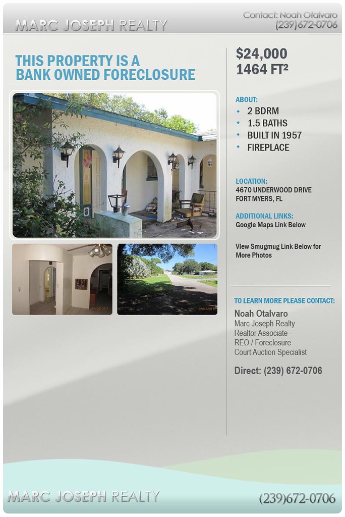 Underwood Drive, Fort Myers, Florida Foreclosures Bank Own… Flickr