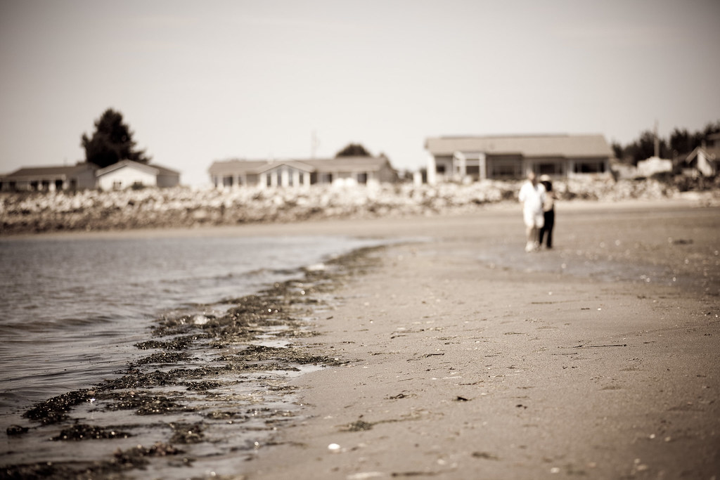 Out for a walk A couple walking the beach at Driftwood Key… Henry