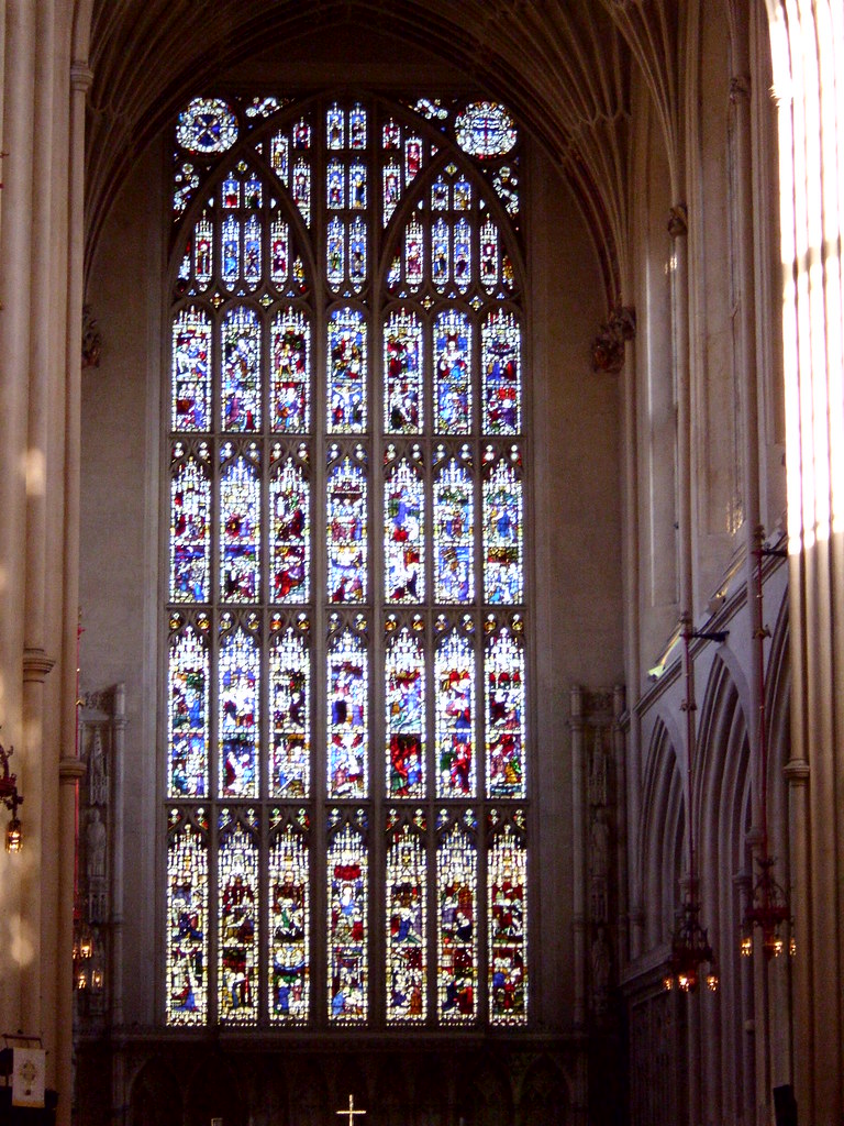 Bath Abbey stained glass window I took this photo during o… Flickr