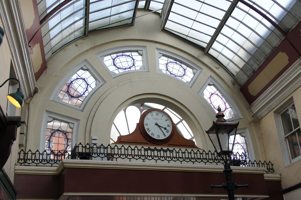 Clock by Charles Fox, Gervis Arcade, Bournemouth, Dorset Flickr