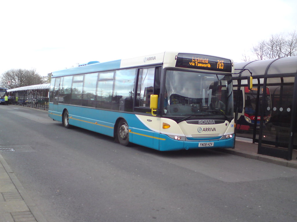 ARRIVA MIDLANDS NORTH SCANIA OMNILINK 3808 AT NUNEATON BUS… Flickr