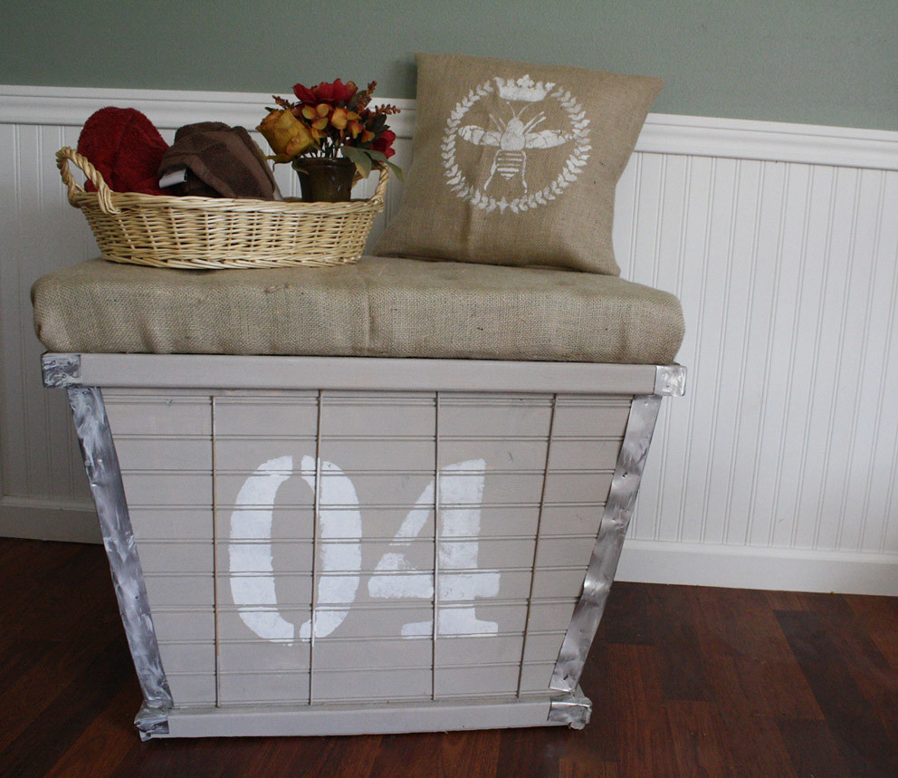 Knock Off Ballard Designs Inspired Wood Plank Storage Benc… Flickr