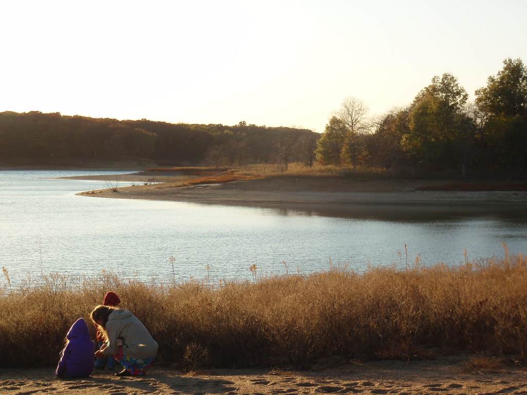 On the Beach at Honey Creek Resort in Iowa Anna Flickr