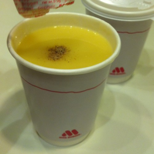 Comfort food is MOS burger corn soup sgfood soup Flickr