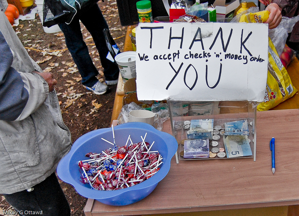 Occupy Ottawa Donations Box Ottawa 02 11 11 Here's my Fl… Flickr
