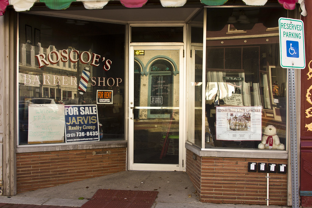 Roscoes Barber Shop Edinburgh, IN Bill Flickr