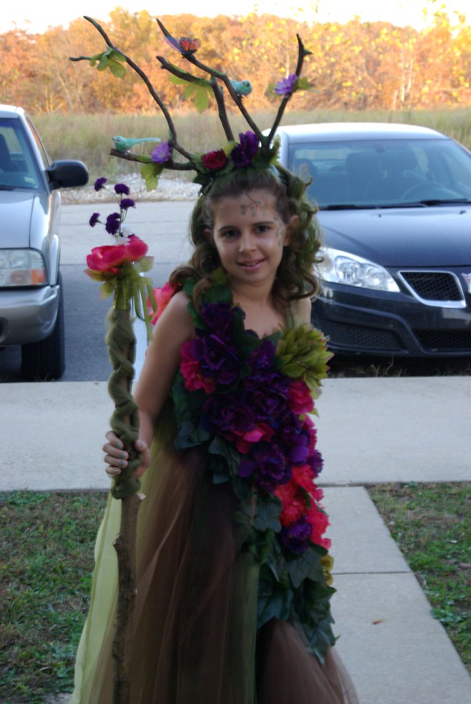 Mother Nature Ashley's handmade mother nature costume, fir… Flickr