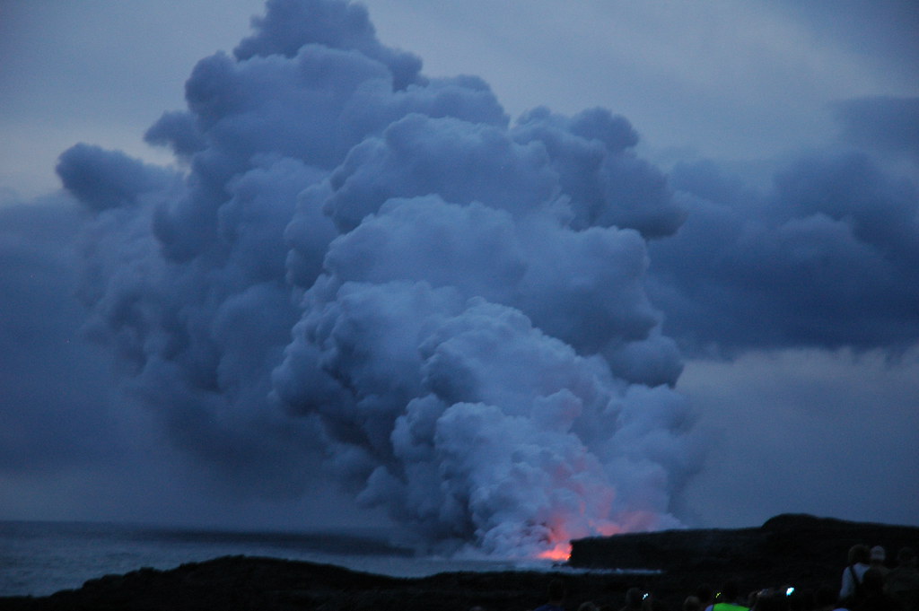 Hawaii Big Island The Kalapana Lava Viewing Area in the … Flickr