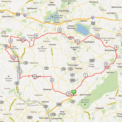 r17. Bike Route Map. East Amwell School. Ringoes, NJ 0855… Flickr