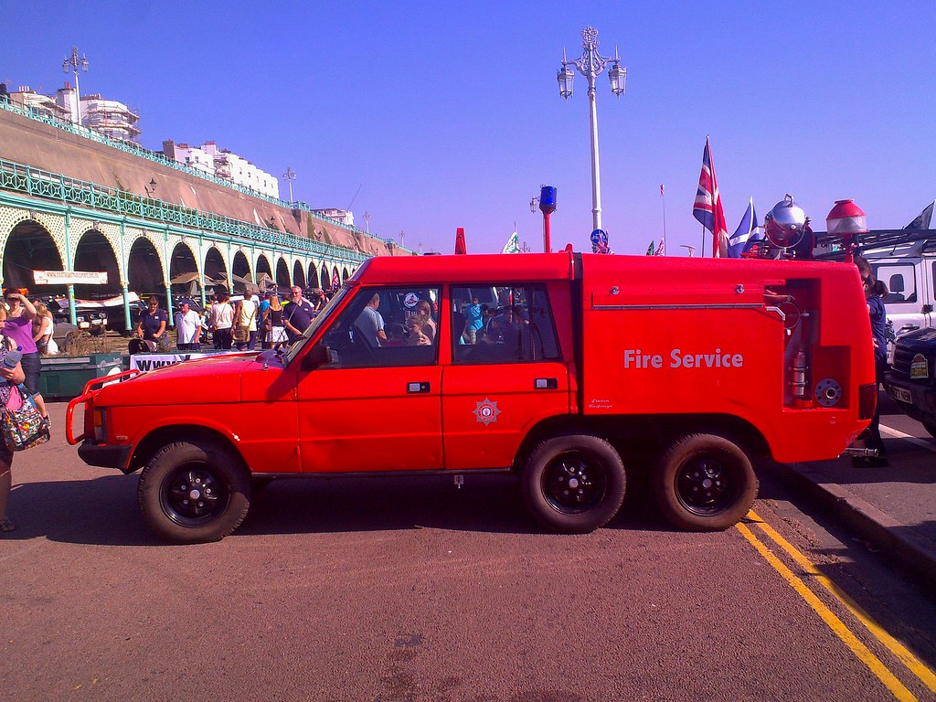 Carmichael 6 Wheel Range Rover Fire Tender Conversion. E316NUV a