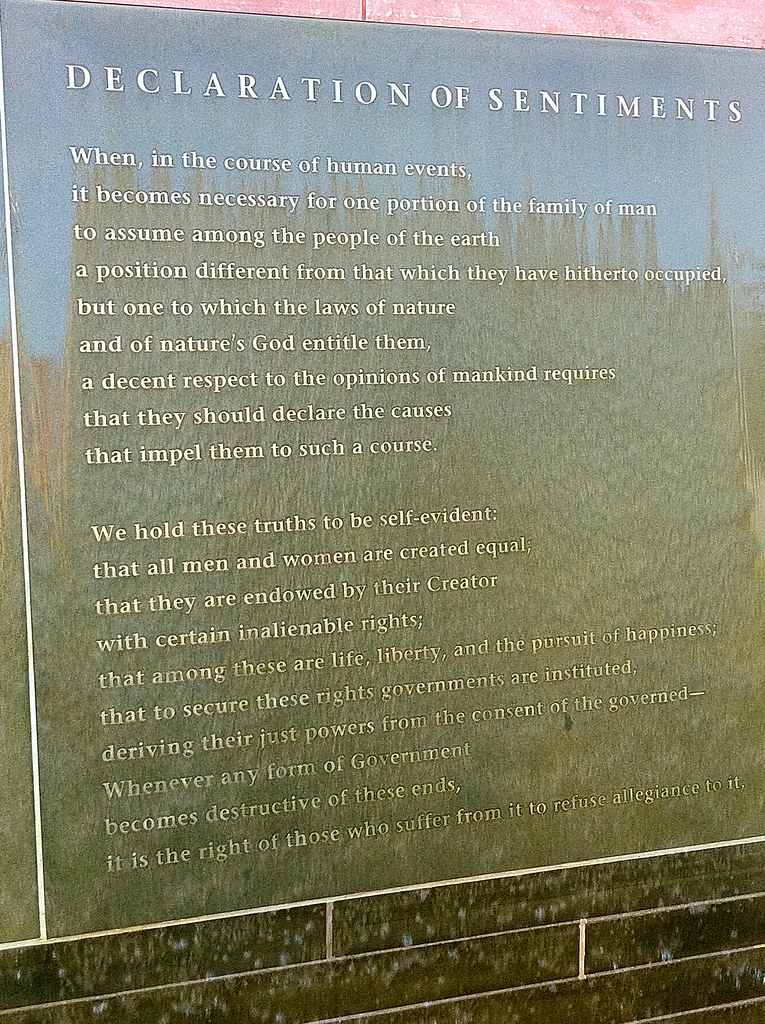 Declaration of Sentiments Seneca Falls, NY povertyinitiative Flickr