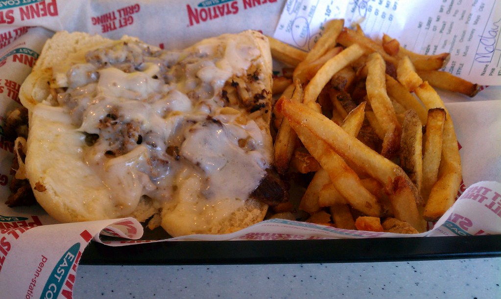 Penn Station Philly cheese steak from Penn Station Teah McClain