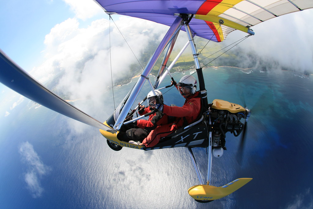 Power hang glider kauai willtyred