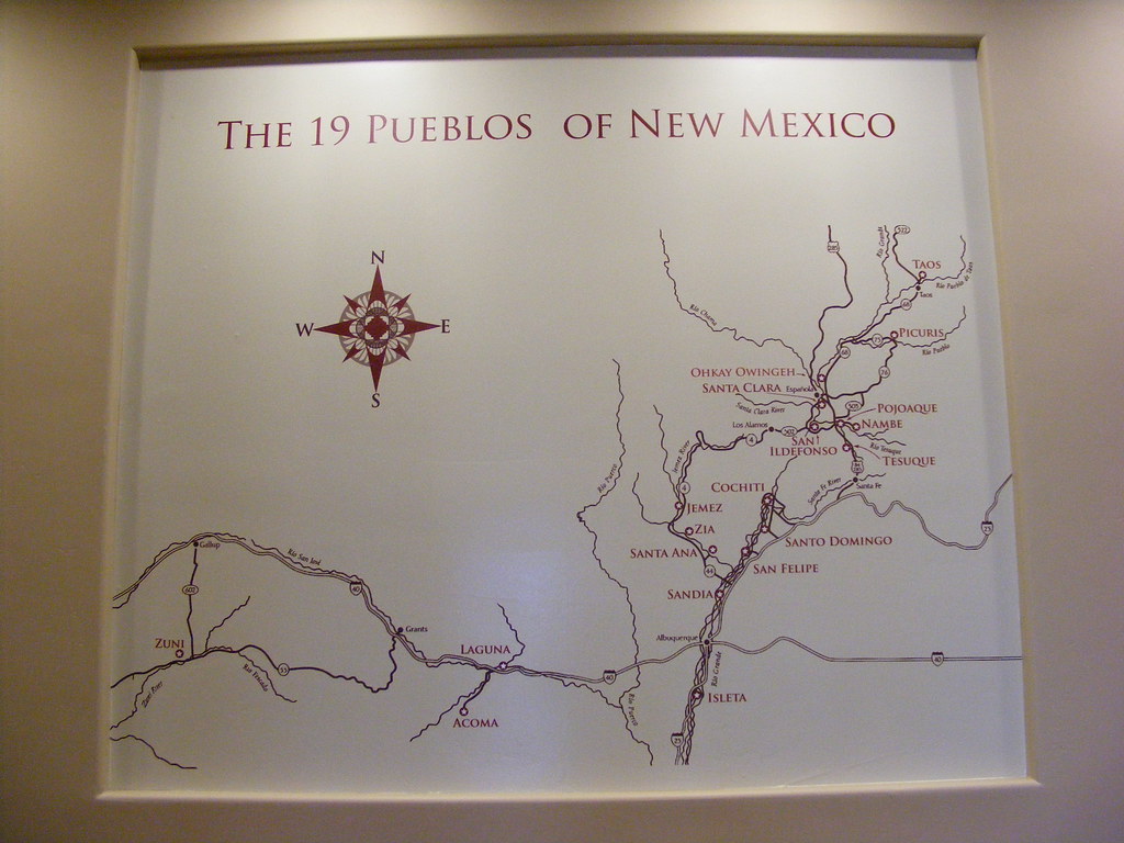 Map Of Pueblos New Mexico