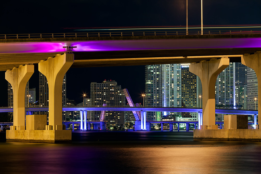 Three beautiful bridges in Miami I guess the last bridge i… Flickr