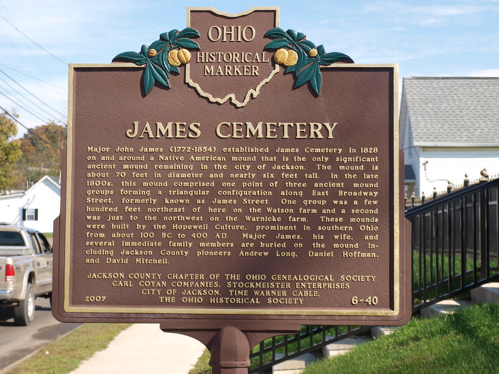 James Cemetery historical marker, Jackson, Ohio Bill Eichelberger