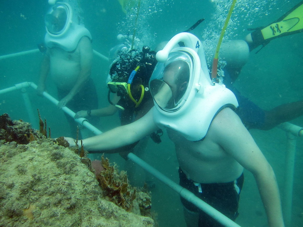 St Martin Sea Trek Helmet Diving Helment diving in St Mart… Flickr