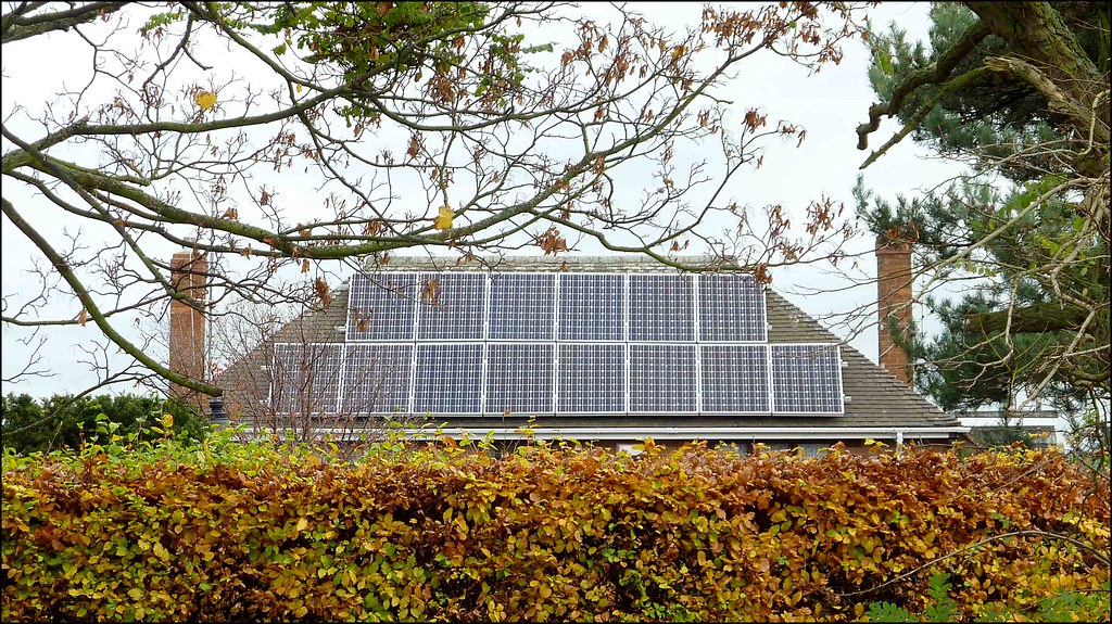 Solar Panels House in Green Lane Rugeley. Not the pretties… Flickr