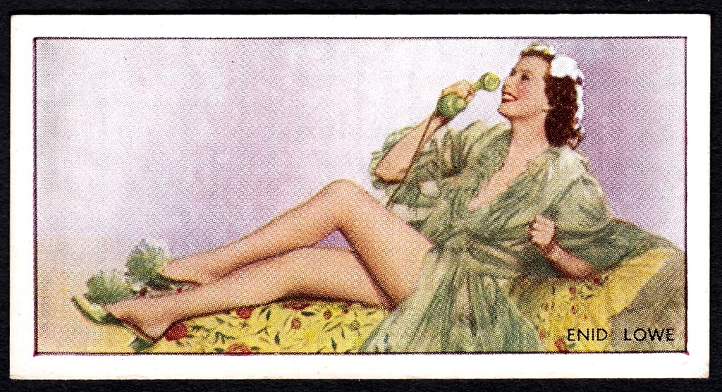 Cigarette Card Actress, Enid Lowe Godfrey Phillips cigar… Flickr