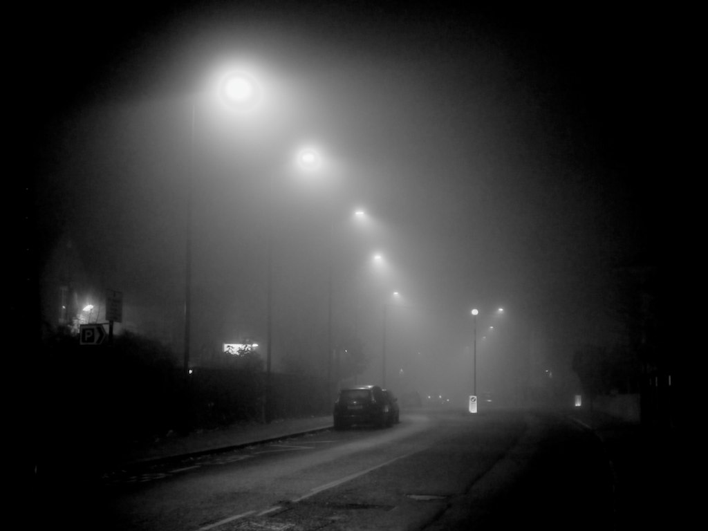 Foggy London Street 1 | Looking down East End Road in East F… | Flickr
