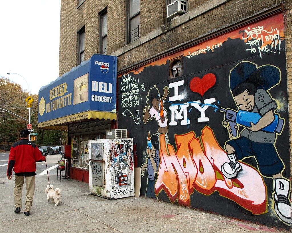 I LOVE MY HOOD Graffiti Mural, Washington Heights, New Yor… Flickr