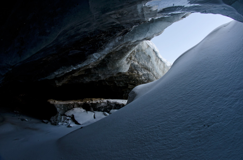 Entrance to the ice cave First sight inside the ice cave. Flickr