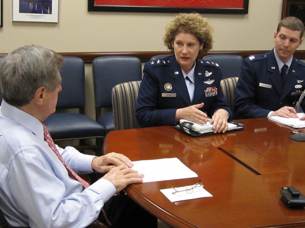 Nebraska Senator Ben Nelson met with Lt Gen Susan Helms, C… Flickr