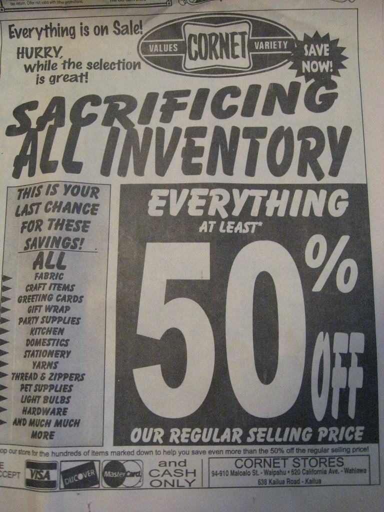 Store 1997 closing of the stores in Hawai'i Paul A