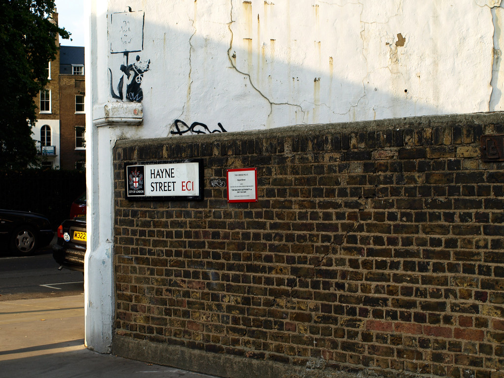 Banksy Placard Rat (Go Back to Bed) Hayne Street, London … Flickr
