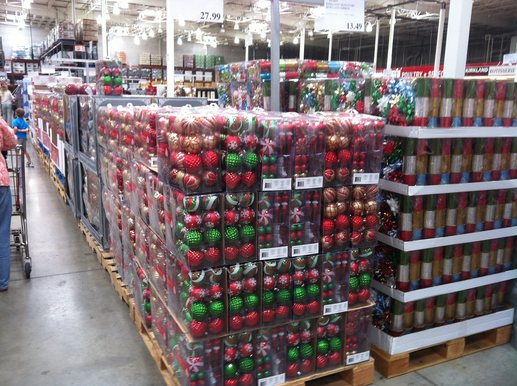 Seriously Costco? Christmas ornaments in September?! Flickr