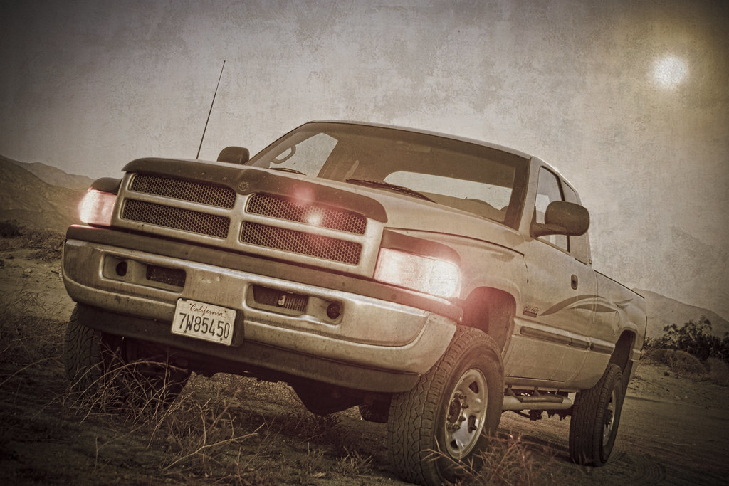 Dusty Dodge in the Desert at Dusk September 11, 2011 199… Flickr