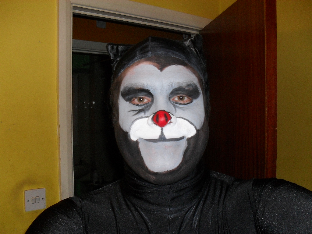 Bat face painting Ben Bonser Flickr