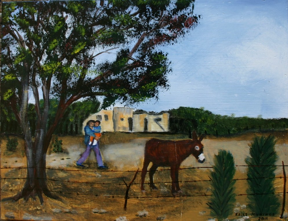 Family Burro Oil painting by Ralls Jennings Ralls Jennings Flickr