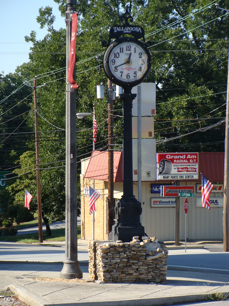 Clock in Tallapoosa, Ga. Tallapoosa, Ga. Founded in 1860 Flickr
