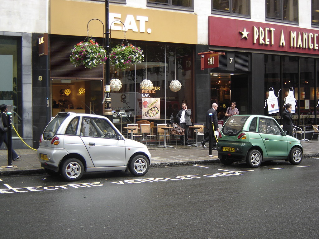 London Charging Electric Cars These two cars would easily… Flickr