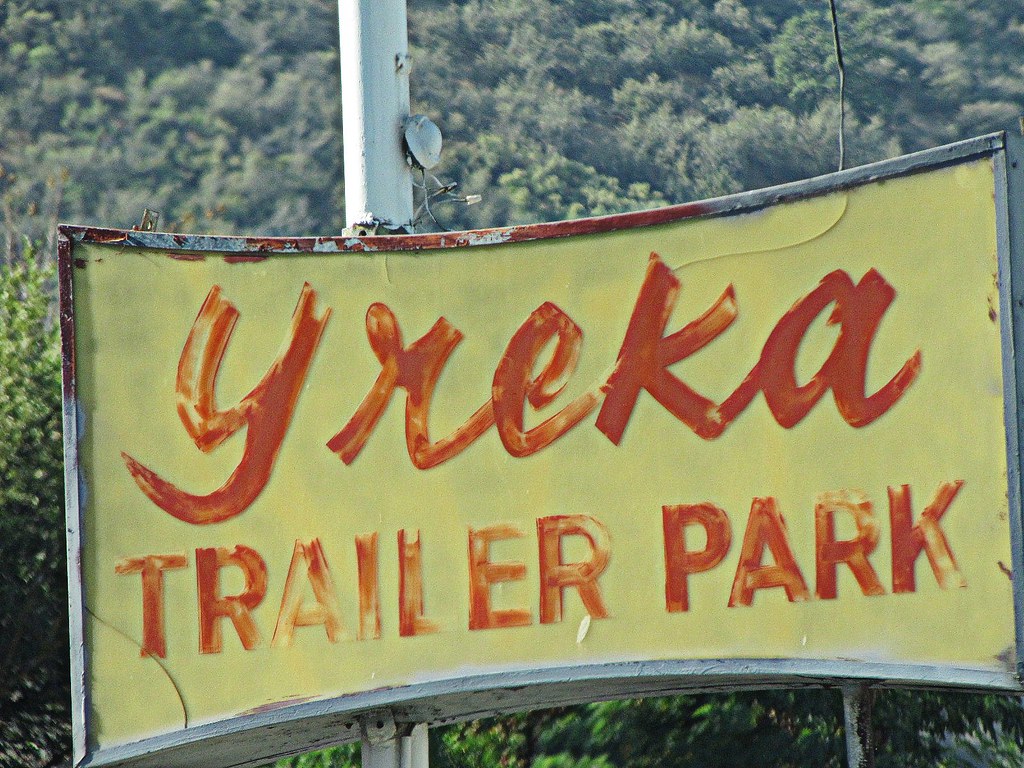 Faded trailer park Yreka, California. jimsawthat Flickr