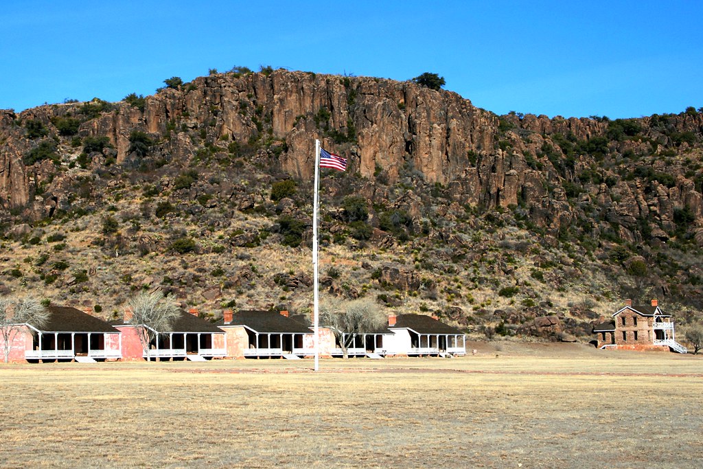 Fort Davis End of the Row Beneath the scenic cliff. Flickr
