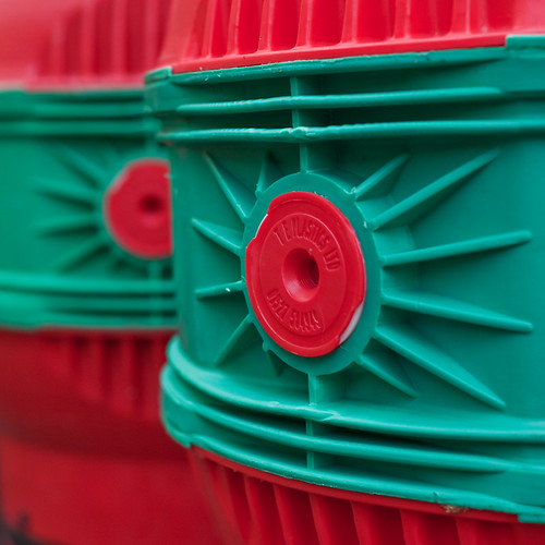 Barrels of fun Plastic beer casks outside the Cornubia pub… Flickr