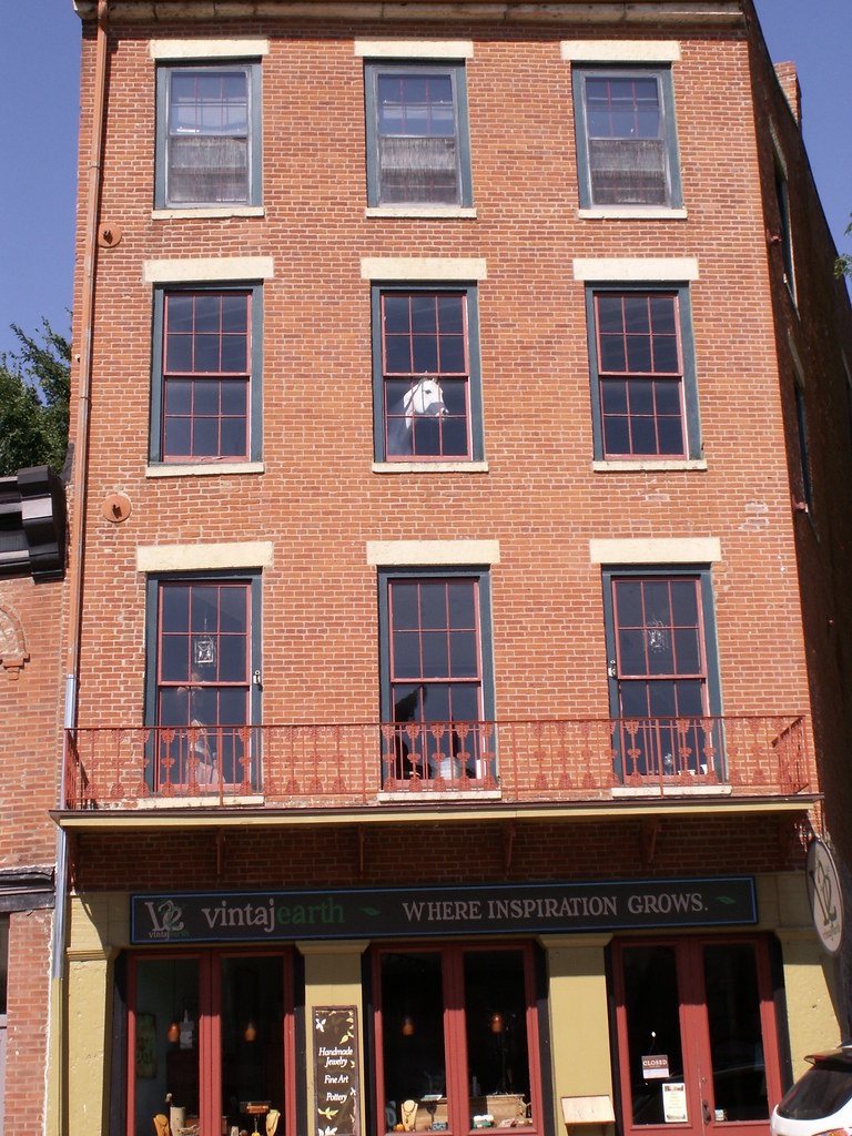 In the window A horse in the window, Galena, IL Layenie Flickr