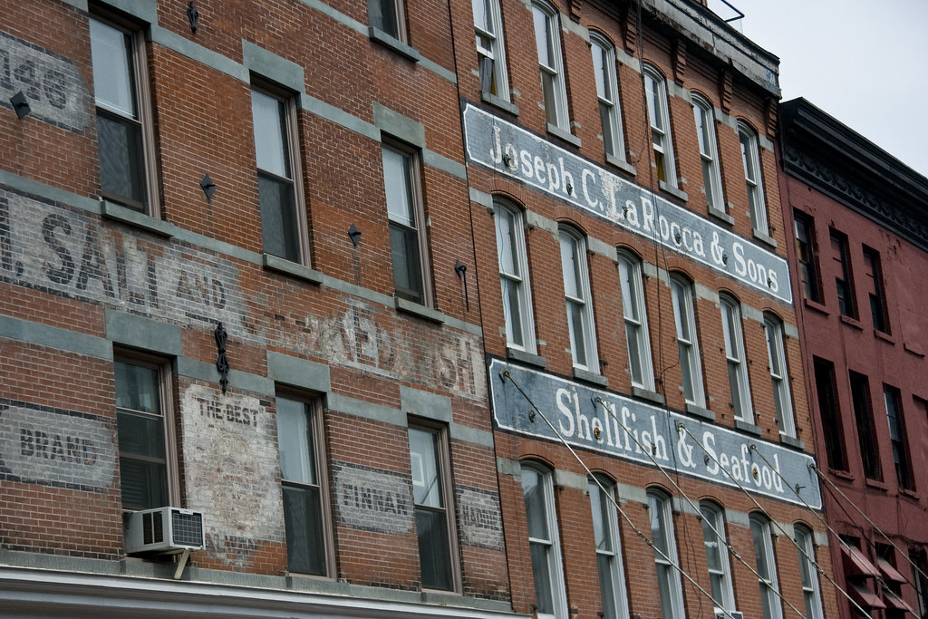 Near the Brooklyn Bridge Lovely brick facades. Flickr